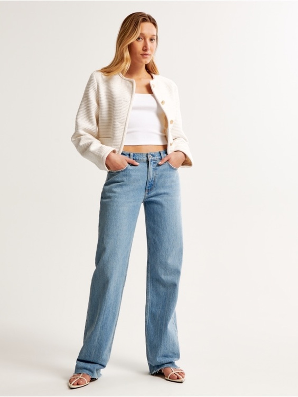 Abercrombie 90s straight low rise - Size 27